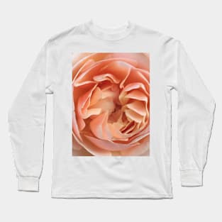 Orange Pink Rose Long Sleeve T-Shirt